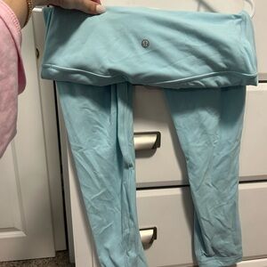 sky blue lulu lemon leggings